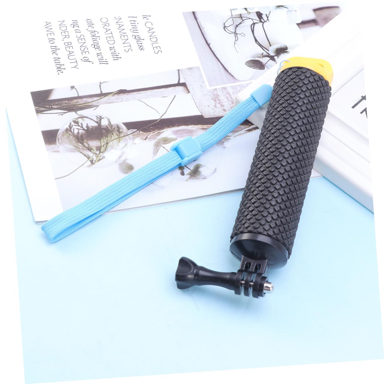 OSALADI Floating Stick Hand Grip - Compact Lightweight Action Camera Accessory for Diving, Snorkeling & Water Sports (Yellow) | Perfect for GoPro, DJI & Underwater Photography