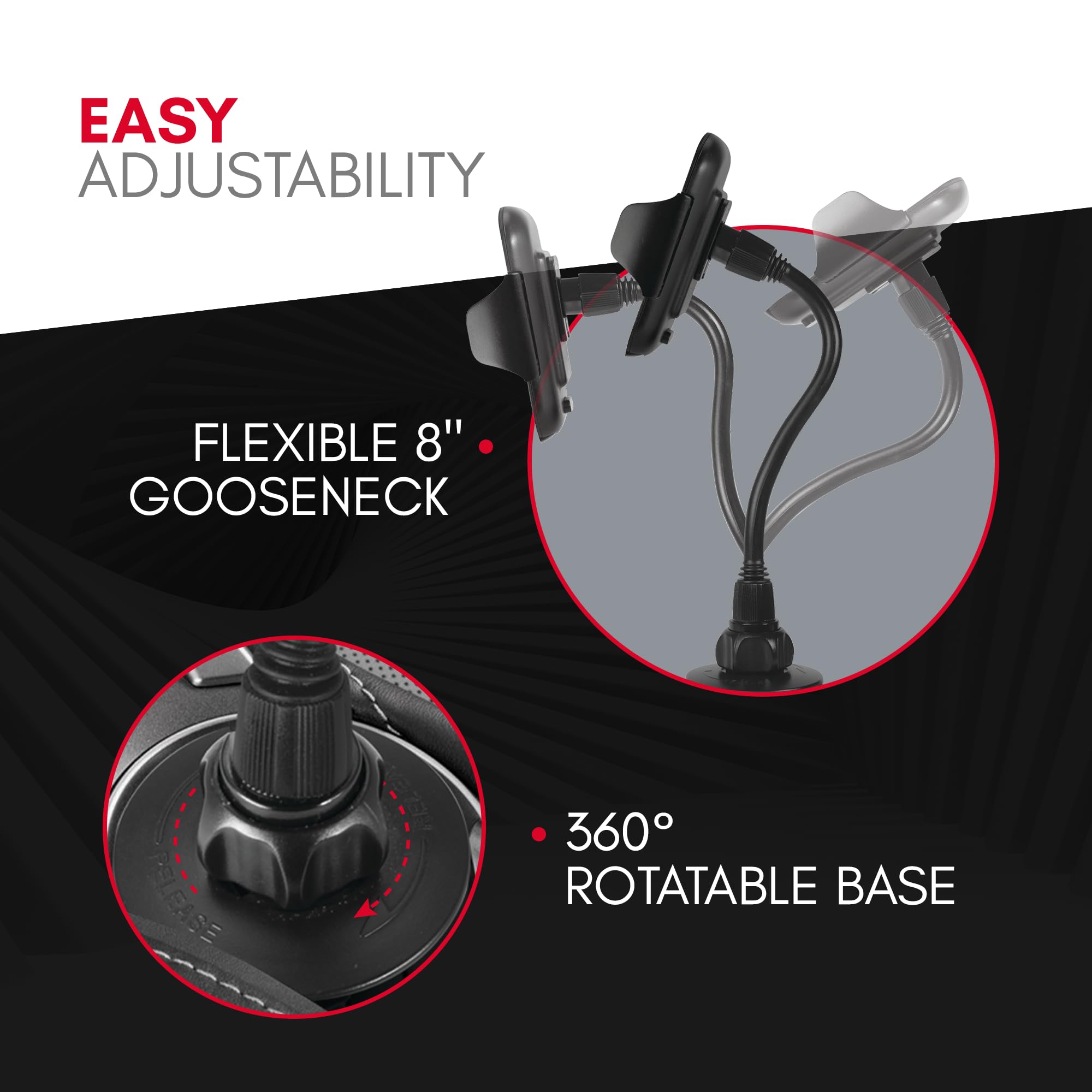 Macally Car Cup Holder Phone Mount - 8
