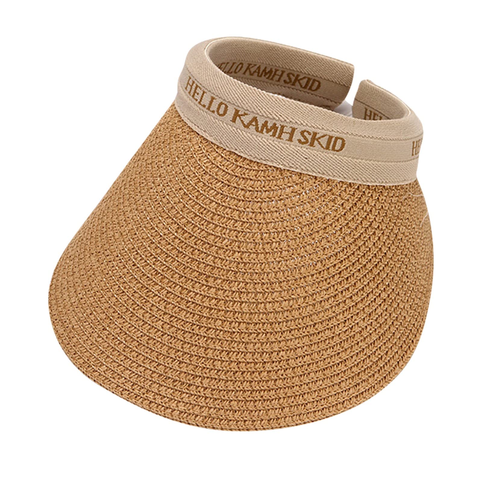 Women's Wide Brim Straw Hat for Summer - UV Protection Beach & Golf Sun Hat with Ponytail Hole - Perfect for Outdoor Travel, Vacation, and Cool Summer Style