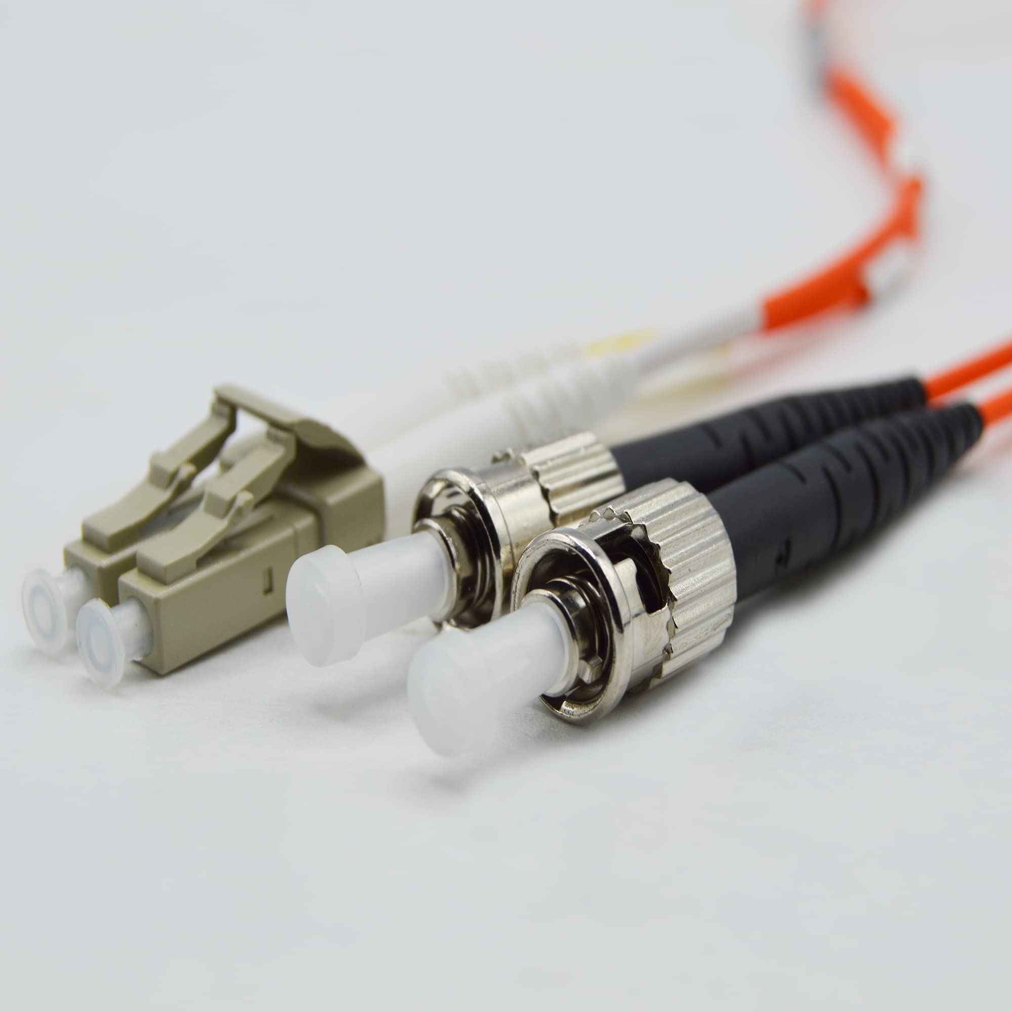 50M OM1 SC to ST Multimode Fiber Optic Cable - 62.5/125 Duplex Indoor/Outdoor Jumper (164ft) | Length Options 0.5M-300M | Made in USA | Perfect for Data Centers, CCTV, Network Installations & Telecom Applications