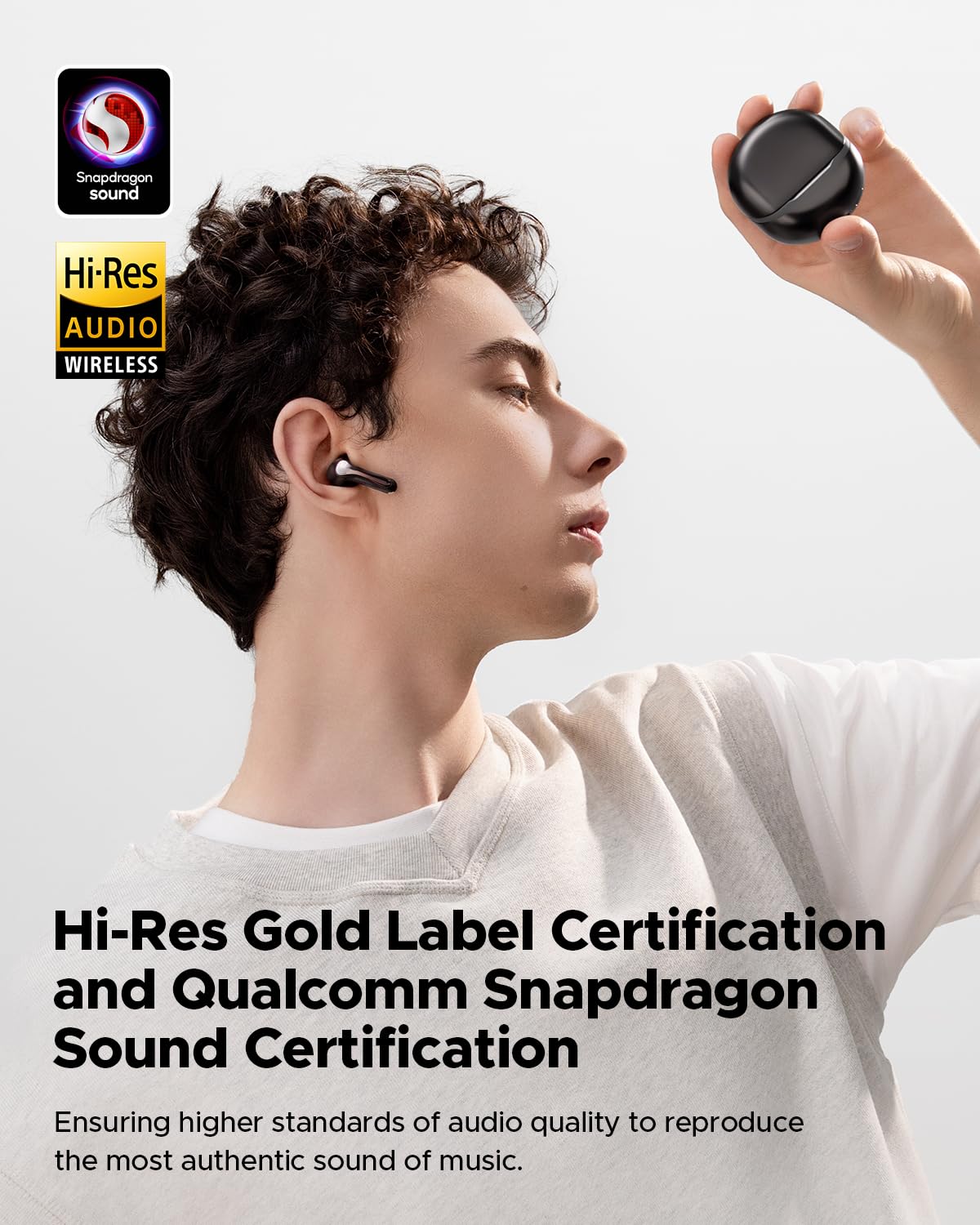 SoundPEATS PearlClip Pro & Air5 Wireless Earbuds - Bluetooth 5.3 Headphones with ANC, 30H Playtime, IPX5 Waterproof for Gym, Running, Workout & Commuting