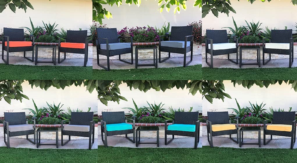 Premium Burgundy Red Outdoor Waterproof Patio Chair Cushion Covers - 24
