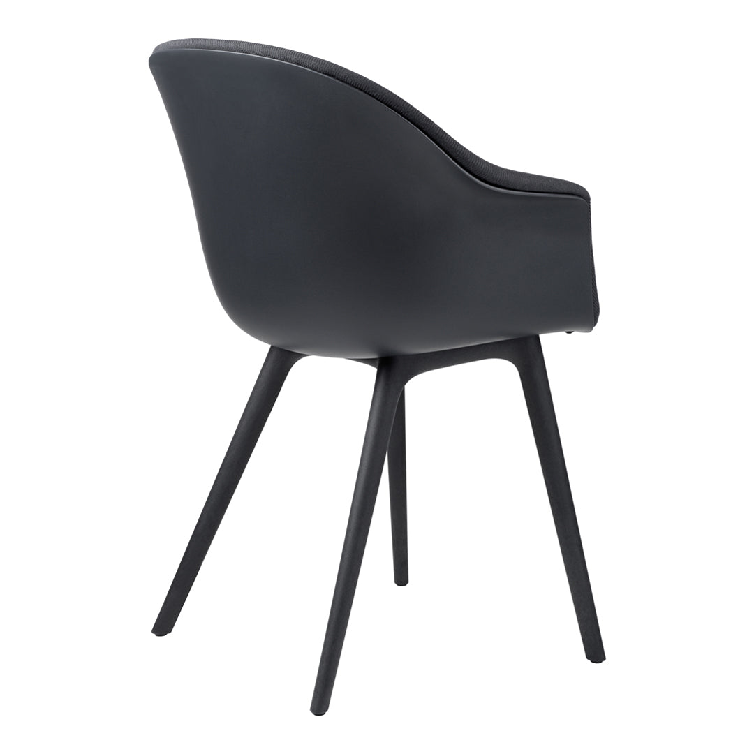 Bat Dining Chair - Modern Upholstered Seat with Sturdy Plastic Base - Perfect for Kitchen, Dining Room & Restaurant Use