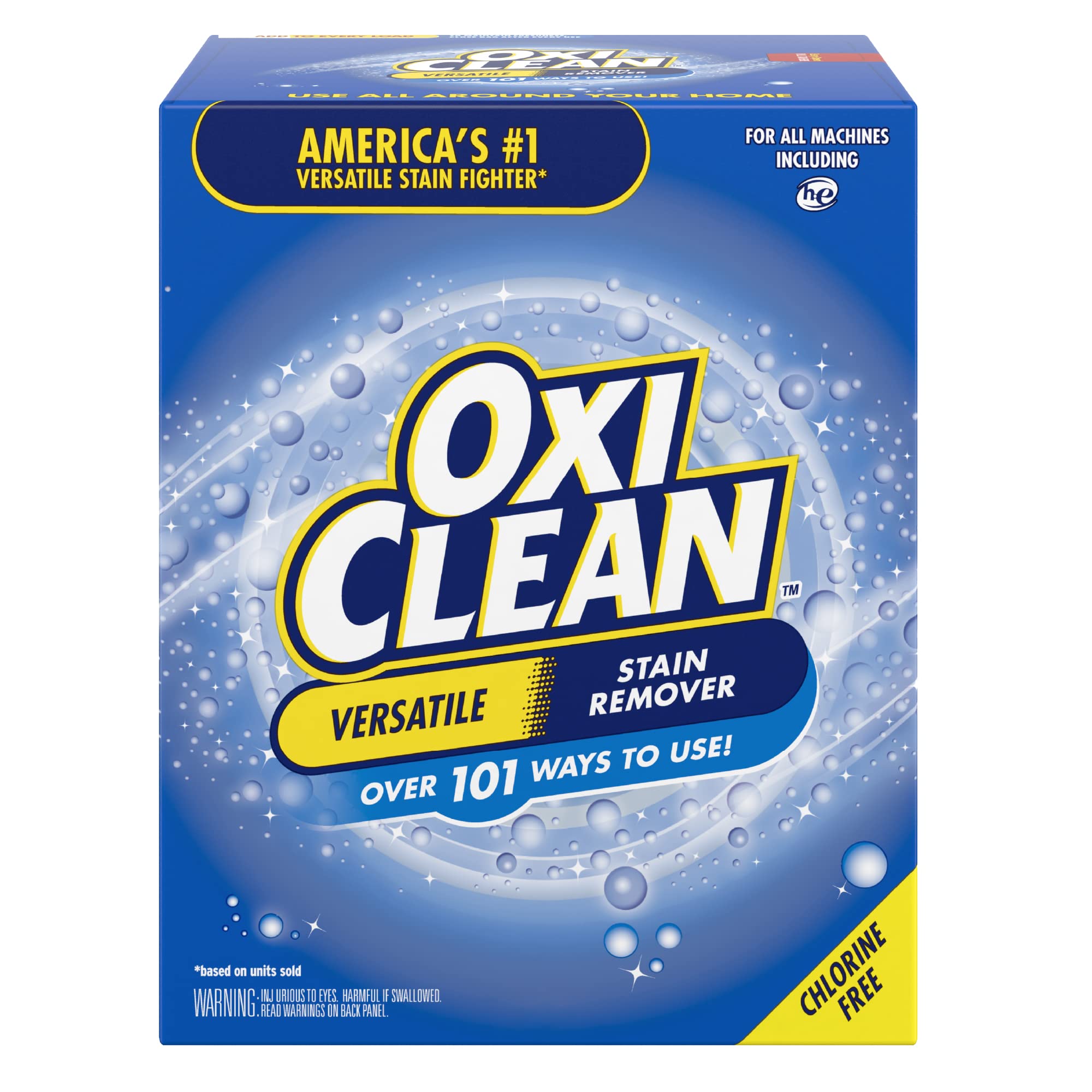 OxiClean Versatile Stain Remover Powder 7.22 lbs - Powerful Laundry Detergent for Clothes, Carpets & Upholstery - Stain Removal for Tough Stains on Whites & Colors - Ideal for Household Cleaning & Laundry Care