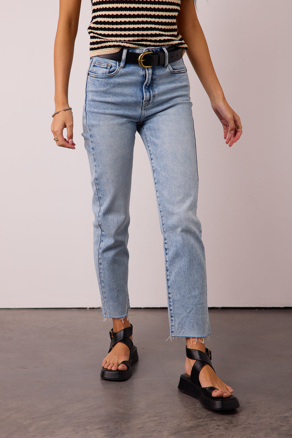 Amelia Straight Leg Jeans - Light Wash Denim Pants for Women | Comfortable & Stylish | Perfect for Casual Outings, Work & Weekend Wear
