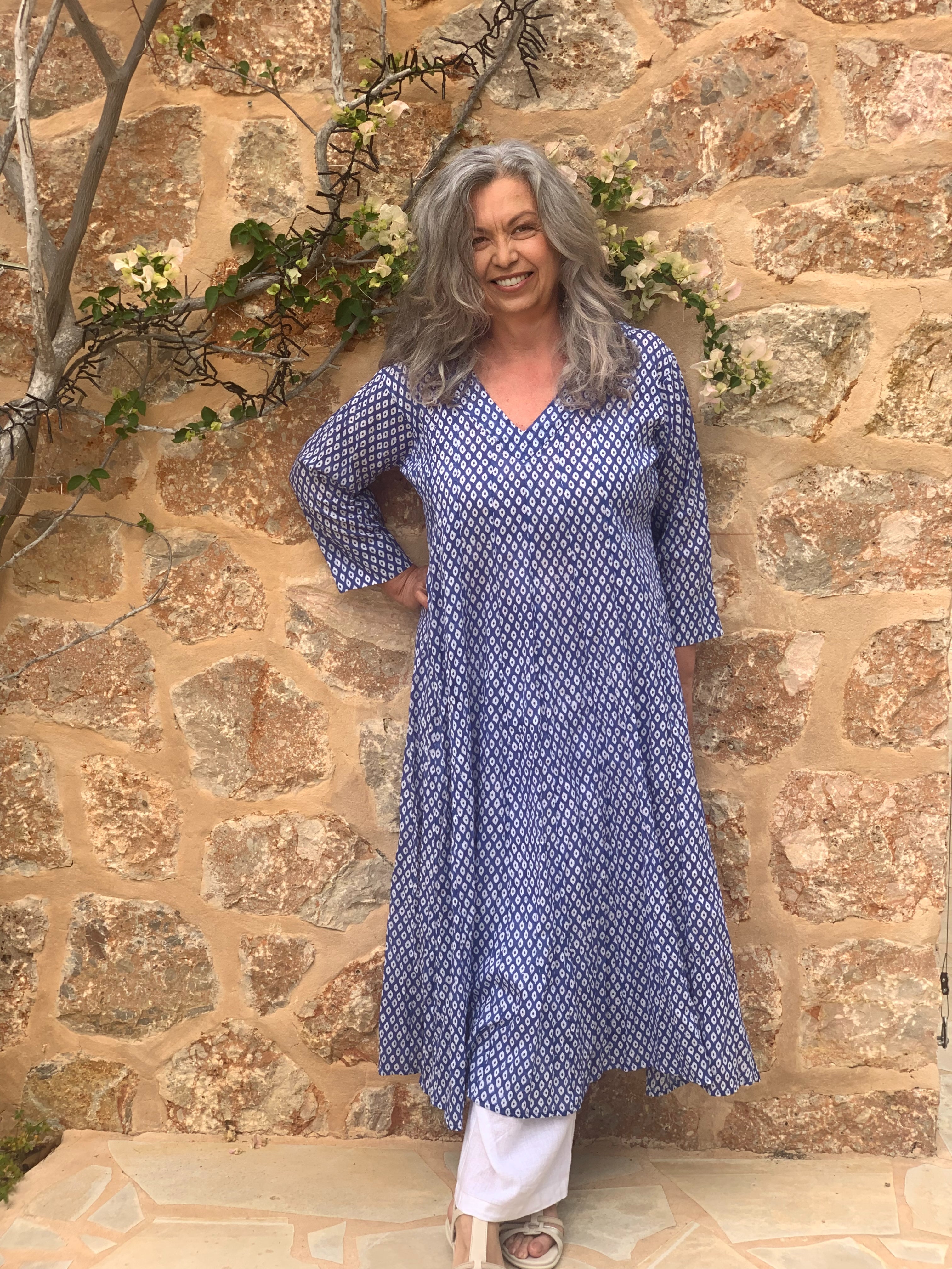 Satnam Dream Dress Blue - Elegant Women's Party Gown for Evening Events, Weddings & Special Occasions