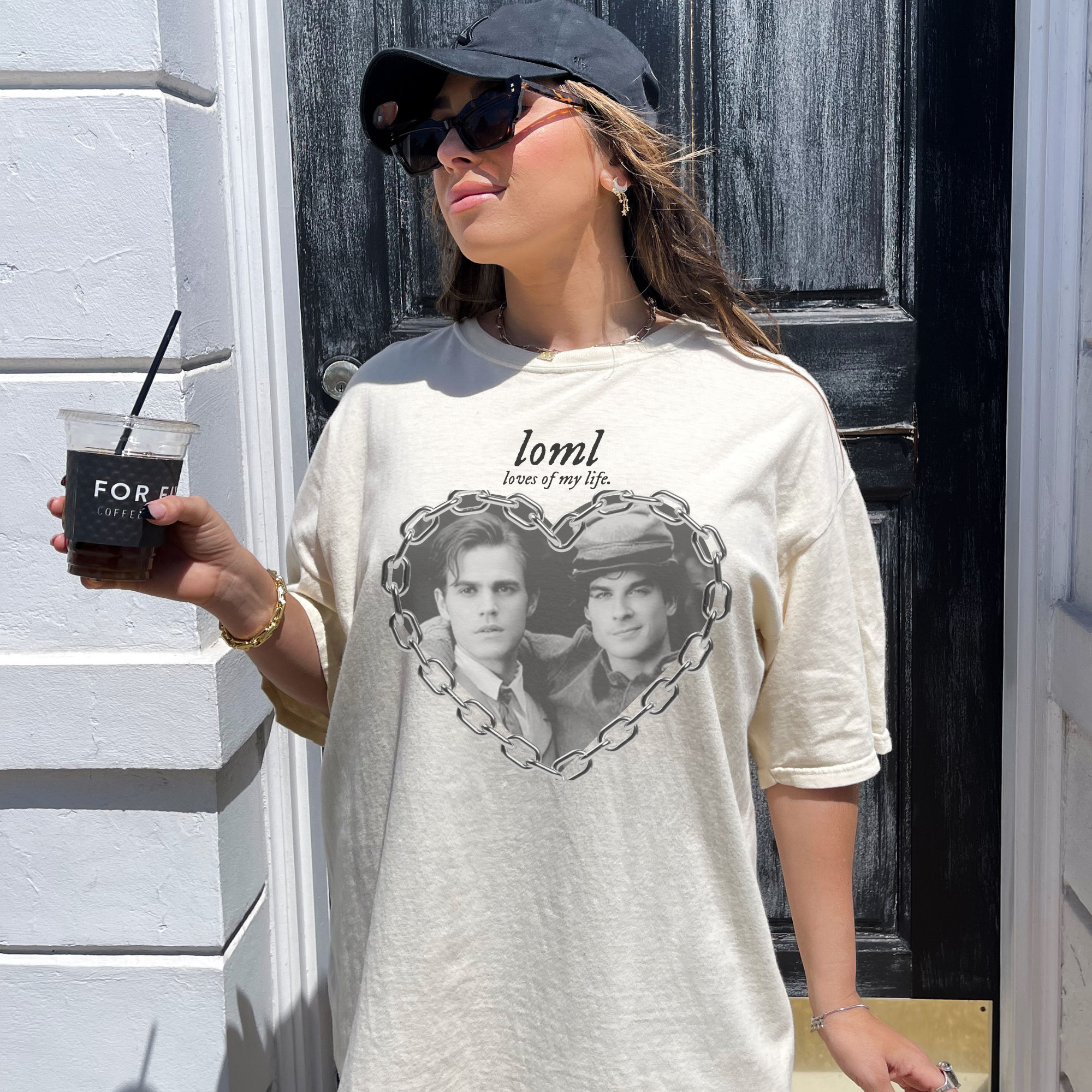 LOML (Loves of My Life) T-Shirt - Trendy Couple Matching Shirts for Date Nights & Anniversaries