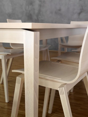 Stockholm Side Chair by Ton - Modern Wooden Dining Chair for Kitchen, Restaurant & Office - Scandinavian Design with Comfortable Seat & Sturdy Frame