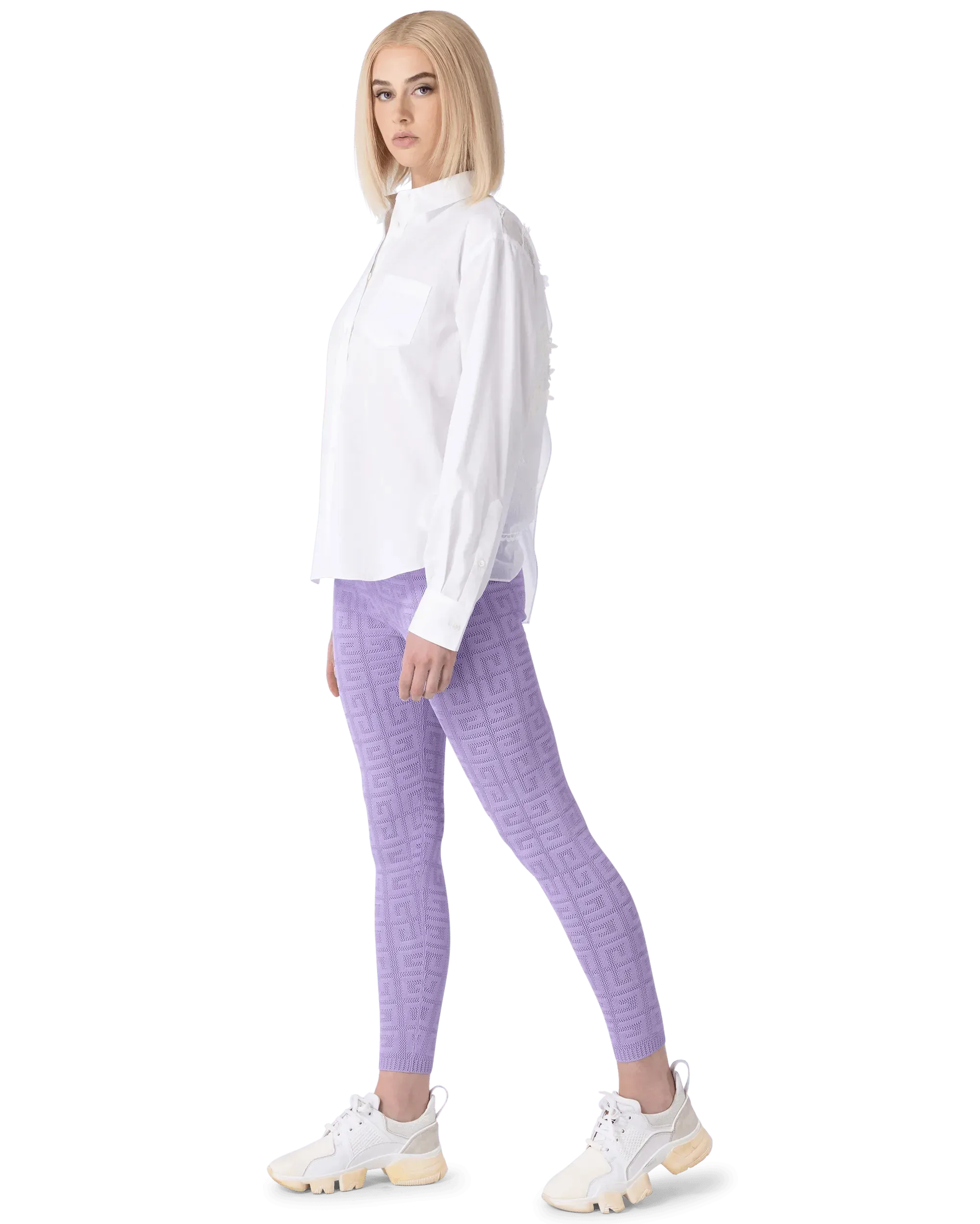 Stylish Monogram Stretch Slim Pants for Women - Comfortable Slim Fit Trousers with Elastic Waistband - Perfect for Office, Travel & Casual Wear