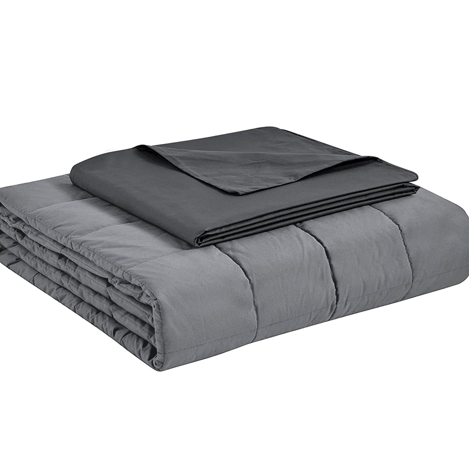 Premium Bamboo Duvet Cover for Weighted Blanket - Soft, Breathable & Hypoallergenic - Perfect for Hot Sleepers & All-Season Comfort - Queen/King Size Bedding Set