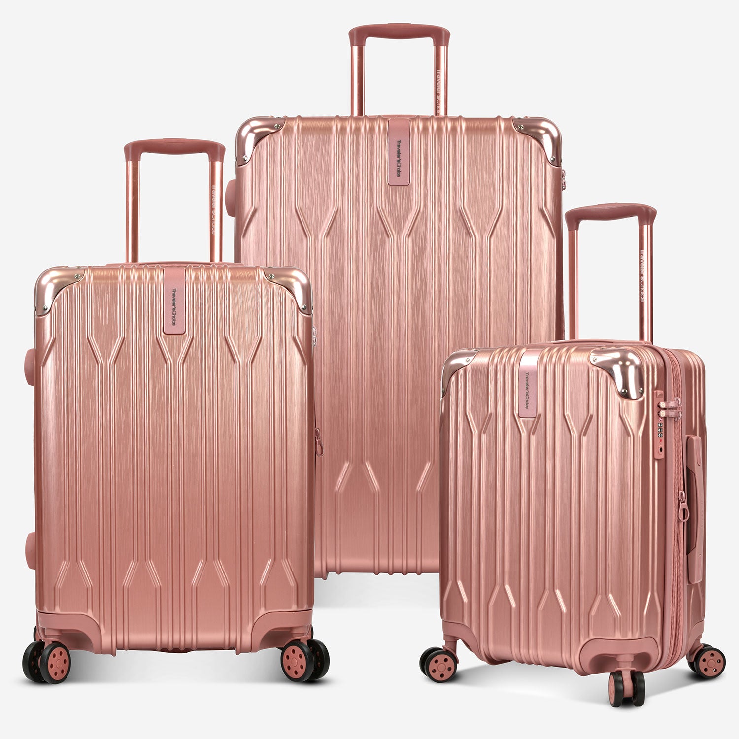 Bell Weather 3-Piece Luggage Set with Spinner Wheels - Lightweight Expandable Suitcase for Travel, Business Trips & Vacations | Carry-On & Check-In Luggage Collection