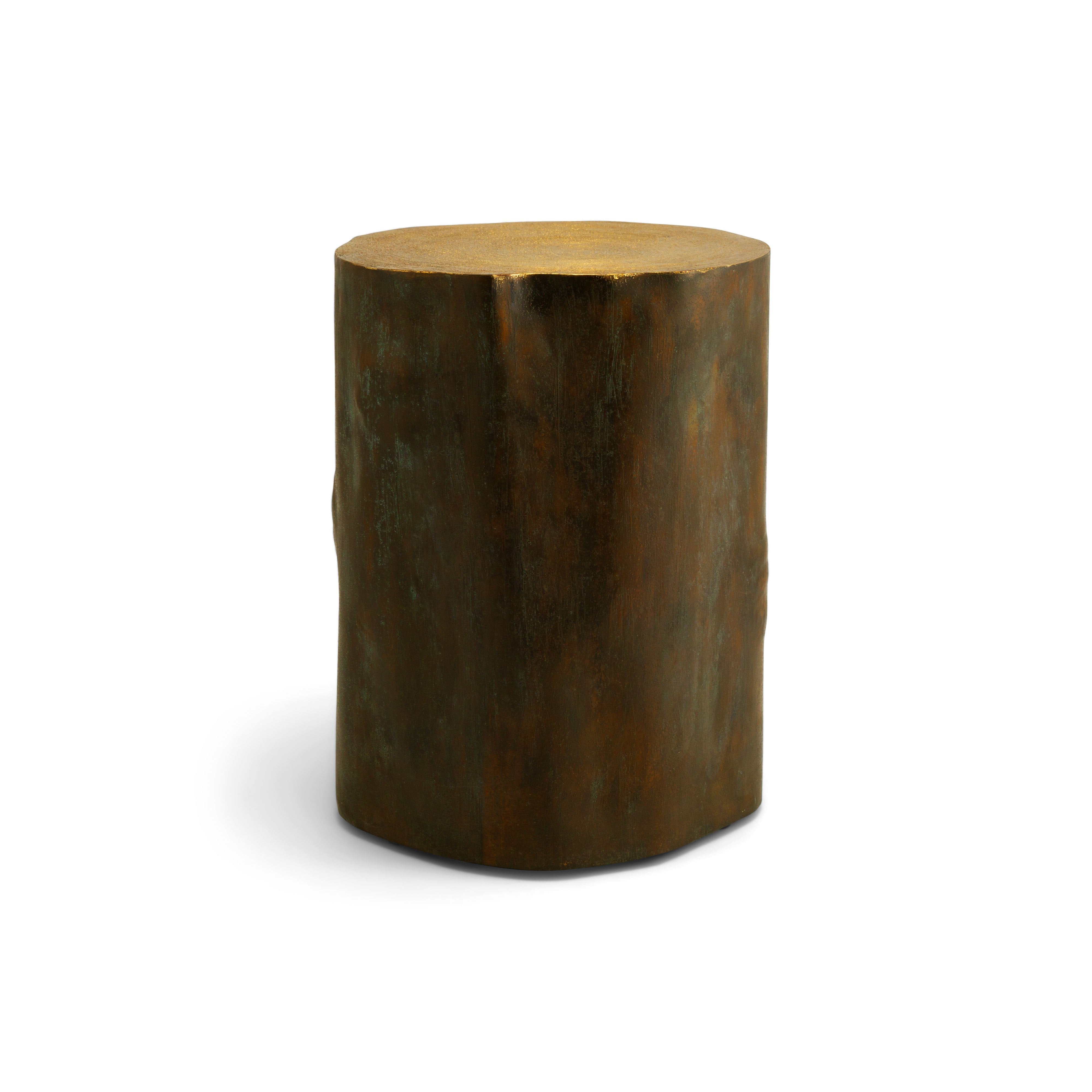 Handcrafted Wooden Etched Stool - Unique Boho Home Decor Accent Piece for Living Room, Bedroom or Patio