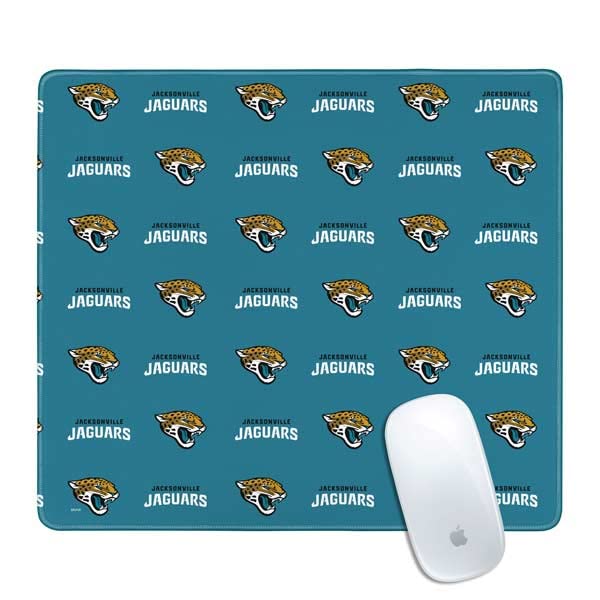 Skinit Small Gaming Mouse Pad - Officially Licensed NFL Jacksonville Jaguars Blitz Series Design with Stitched Edges | Waterproof & Non-Slip Rubber Base | Perfect for Gaming, Office & Home Desk Setup | Keyboard & Mouse Mat for PC, Laptop & Workstation
