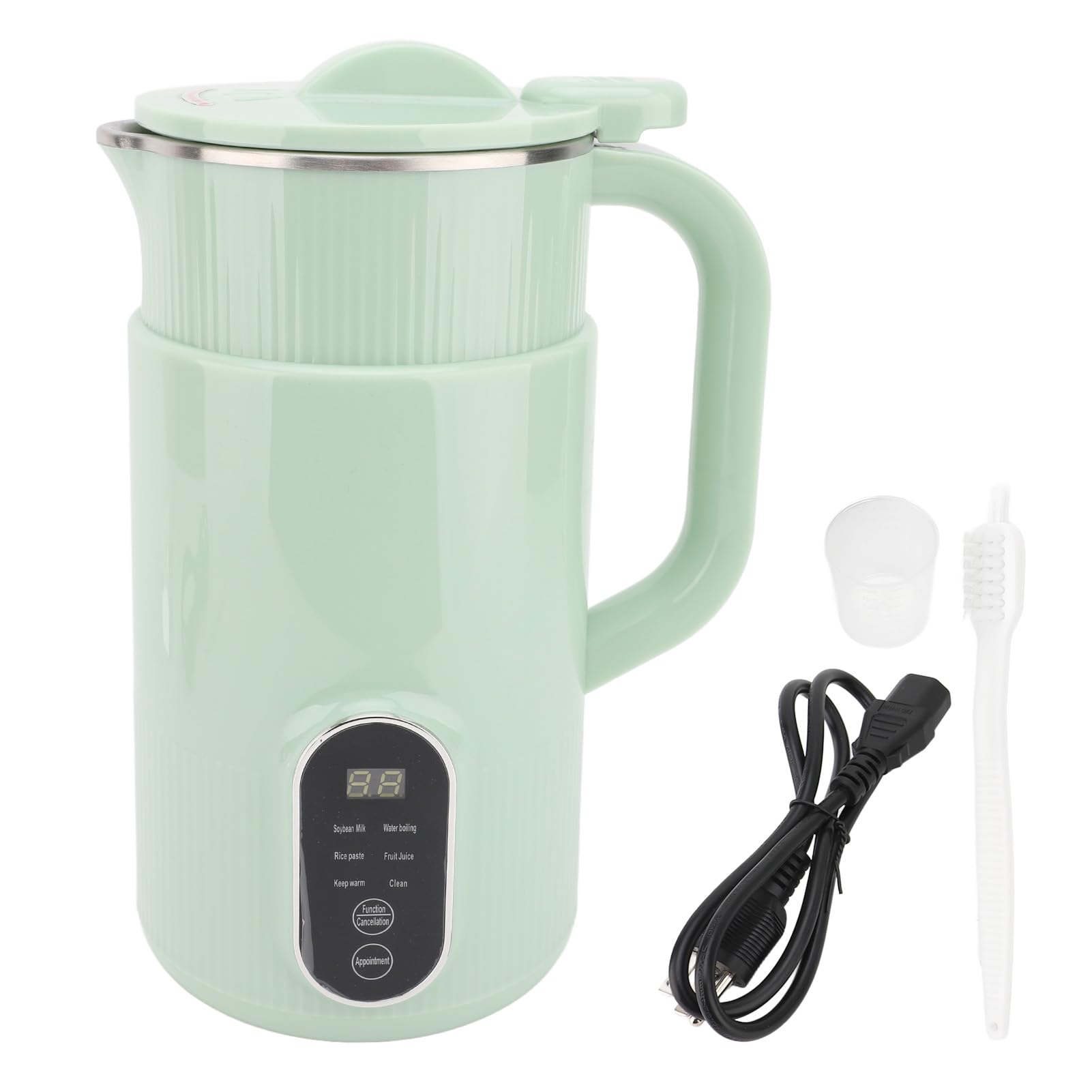 Automatic Soy Milk Maker Machine for Almond, Soy, Oat & Coconut Milk - Nut Milk Maker with Keep Warm & Boil Water Function (Green) - Perfect for Home, Office & Healthy Breakfast
