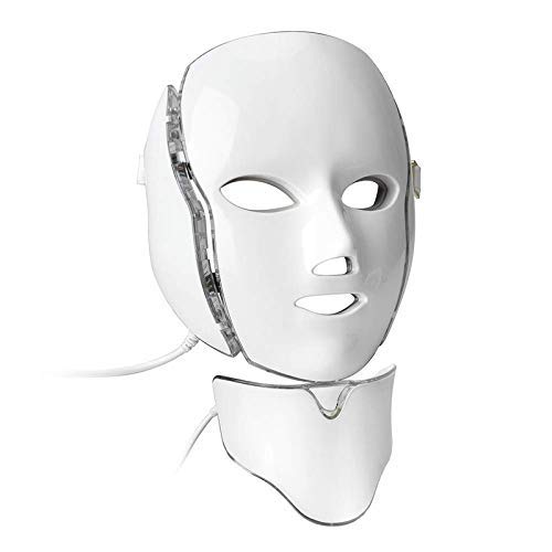 LED Face Mask Light Therapy - 7 Color Skin Rejuvenation for Home Spa Care