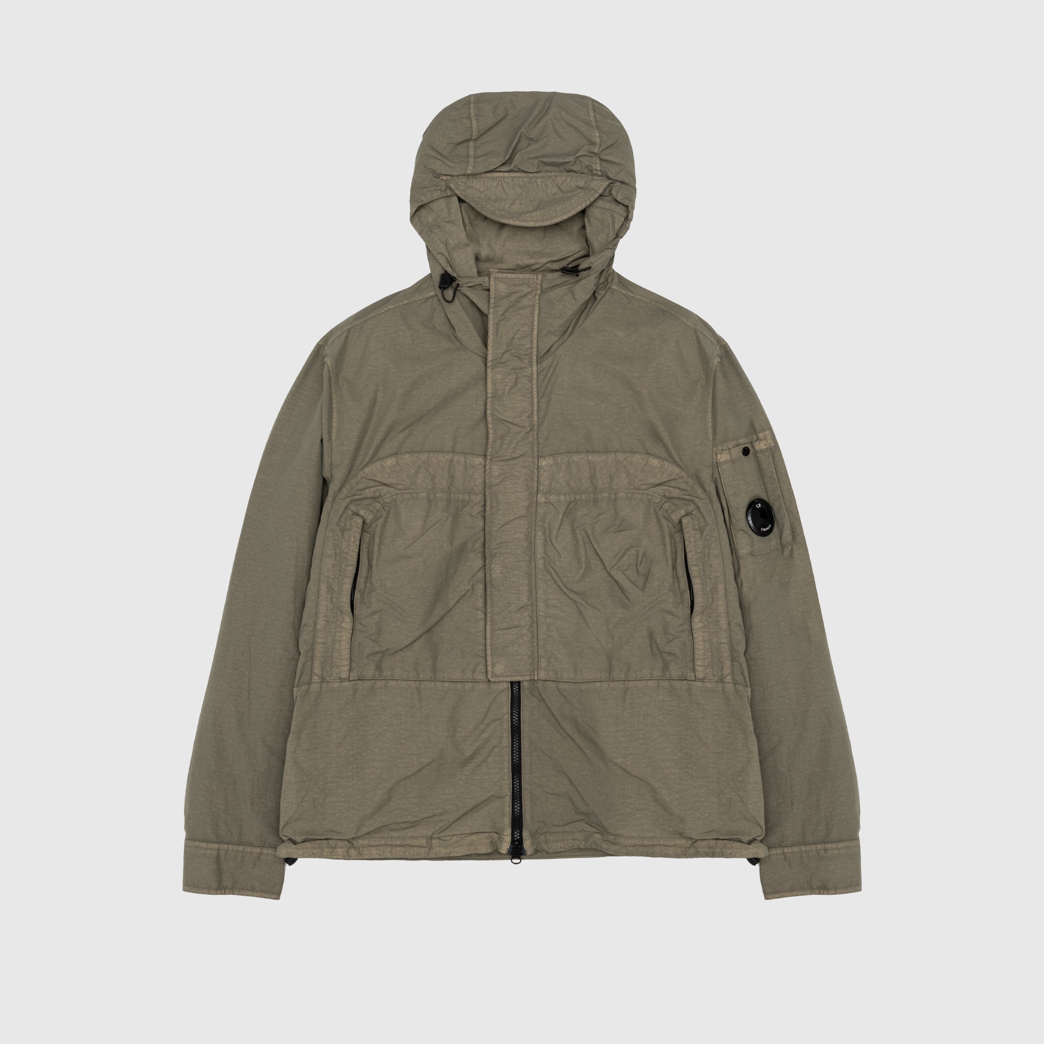 FLATT NYLON HOODED OVERSHIRT - Lightweight Water-Resistant Jacket for Men & Women | Perfect for Outdoor Activities, Travel & Casual Wear