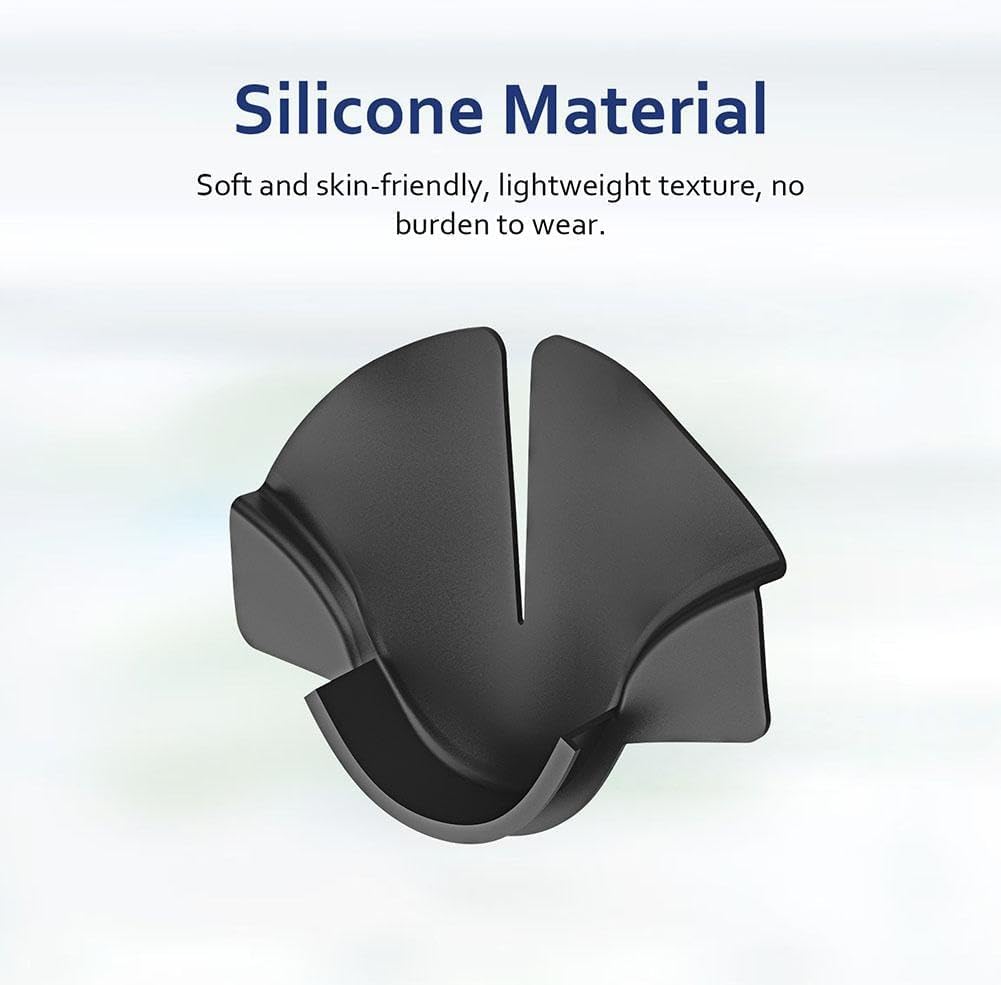 1pc Black Silicone Nose Pad for Quest 3 VR Headset - Anti-Leakage Protective Cushion, Blackout Cover & Comfortable Silicone VR Accessories for Oculus Quest 3 Standalone Virtual Reality Headsets - Perfect for Gaming, Movies & Extended VR Sessions