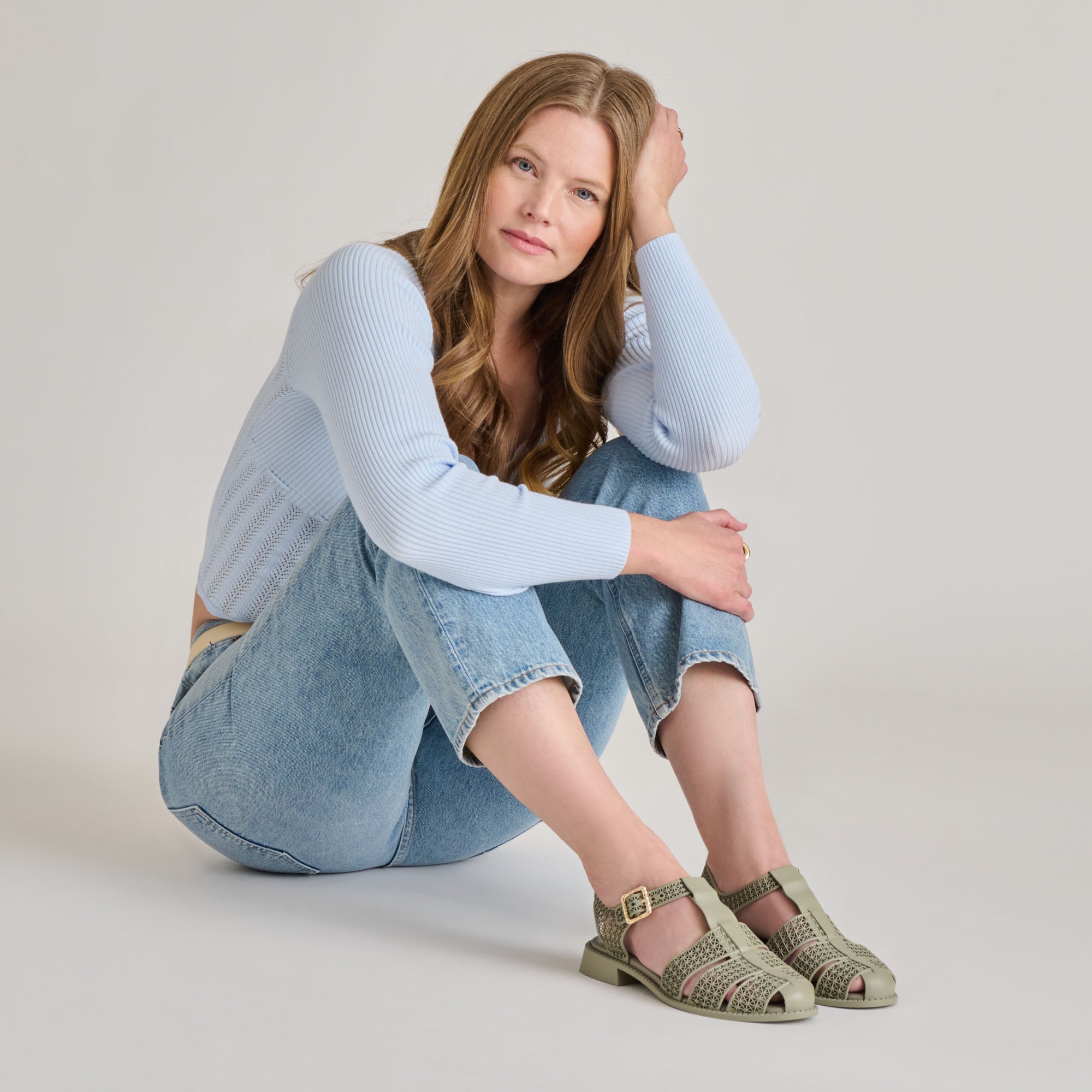 HOLIS 3D Comfort Sandals for Women - Lightweight Sage Green Walking Shoes | Perfect for Beach, Vacation & Summer Outdoor Activities
