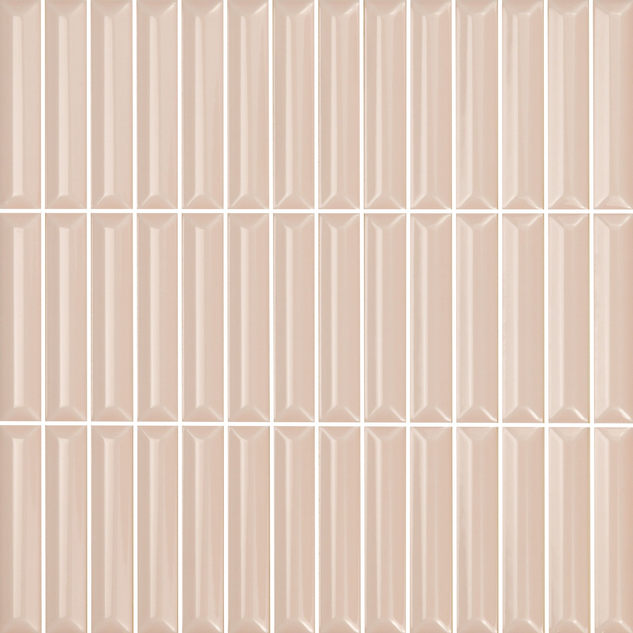 Hashira Curve Kit Kat Fluted Wall Tile - Decorative Ceramic Tiles for Kitchen Backsplash & Bathroom Accent Wall