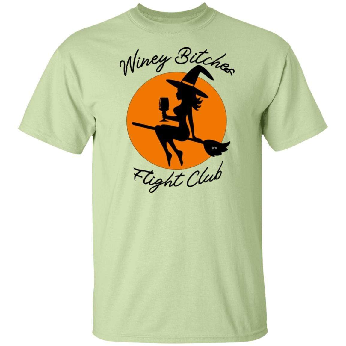 WineyBitches.Co Ultra Soft Cotton T-Shirt - Winey Bitches Flight Club Graphic Tee for Women | Perfect for Casual Wear, Girls Night Out & Wine Tasting Events