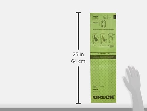 Oreck Vacuum Cleaner Bags - 25 Pack for Upright Vacuums | Type CC Allergen Filtration Bags | Green AK1CC25A Replacement | Ideal for Pet Hair, Dust & Allergen Removal in Homes & Offices