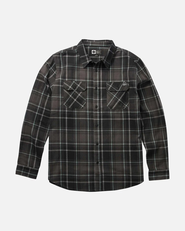Salty Crew Daybreak Flannel Shirt for Men - Soft & Durable Plaid Button-Up for Outdoor Adventures & Casual Wear
