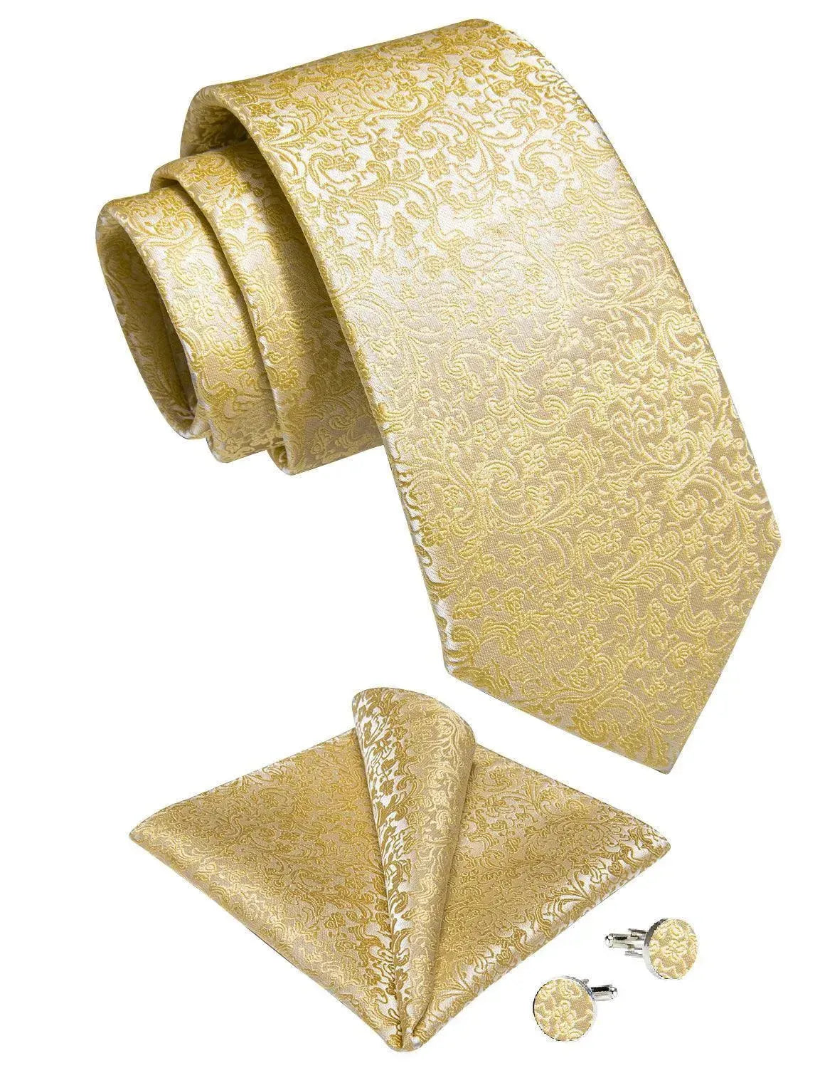 Premium Paisley Silk Necktie Set for Men - Elegant Formal & Business Attire - Perfect for Weddings, Office & Special Occasions