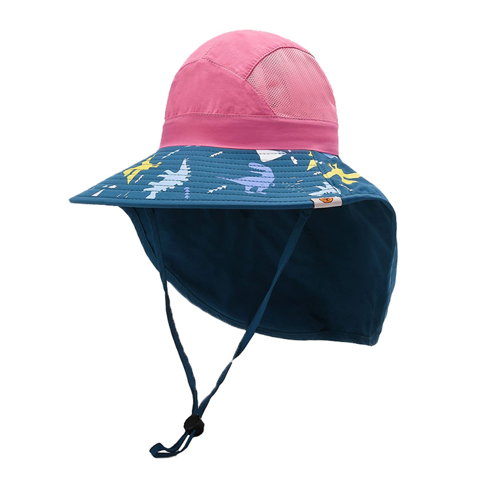 Cowboy Hats for Toddlers & Kids - Adjustable Sun Protection Beach Hat for Boys & Girls - Outdoor, Cartoon Prints, UV Protection - Perfect for Beach, Park, and Outdoor Adventures