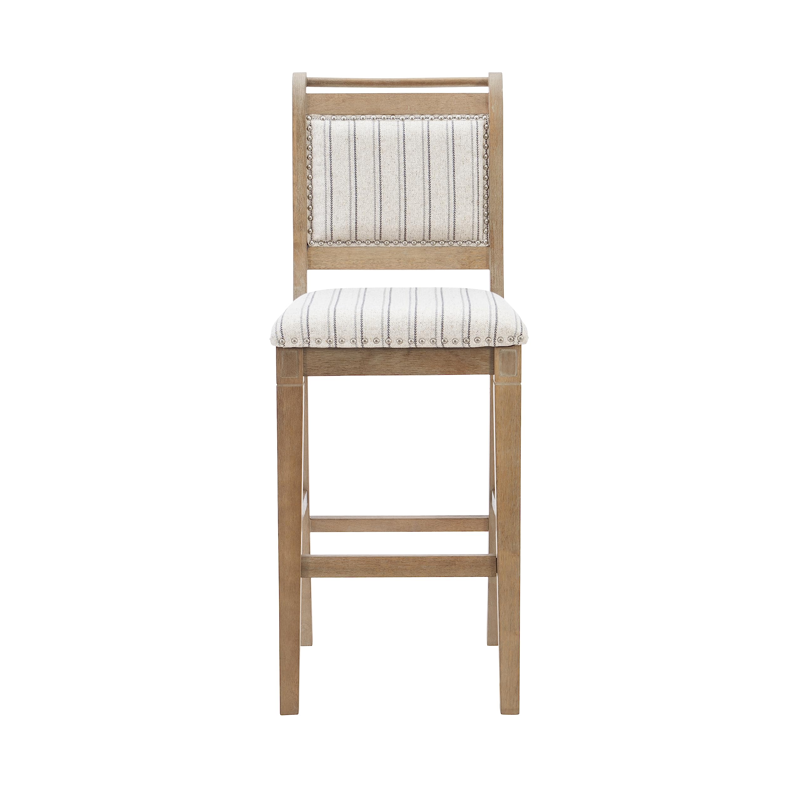 Linon Lisbon Grey Bar Stool - 30