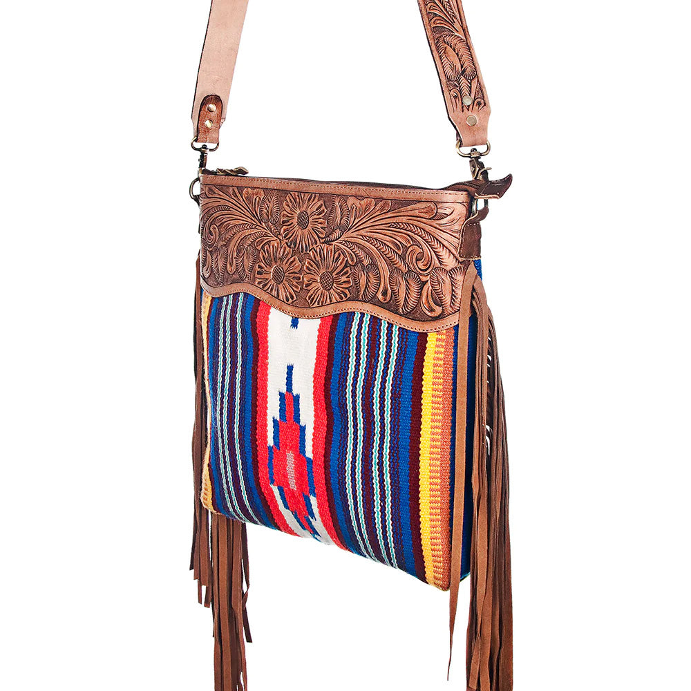 Stylish American Darling Aztec Blue Crossbody Purse for Women - Perfect for Everyday Use, Travel & Casual Outings