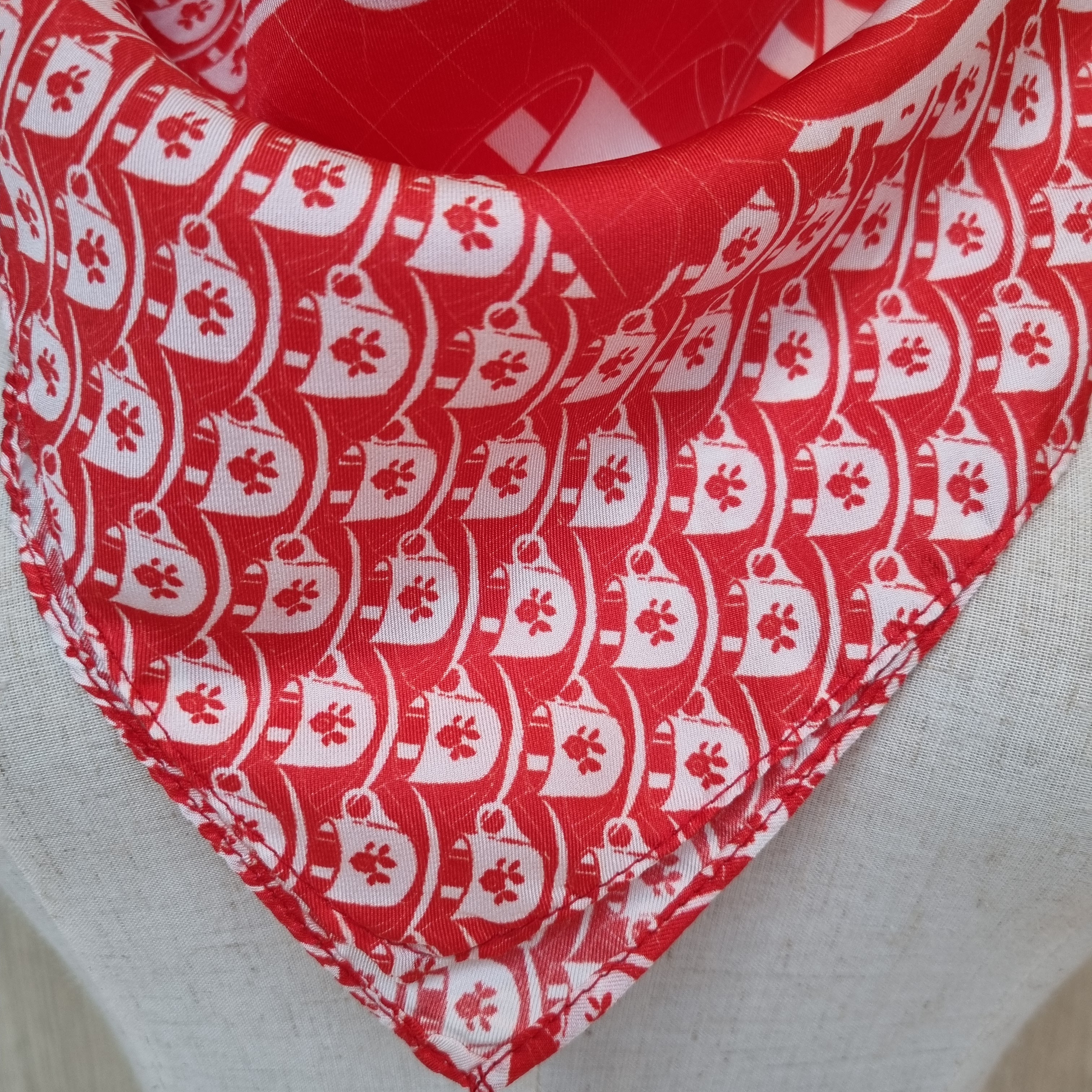 Kopi Tiam Small Silk Scarf - Elegant Lightweight Fashion Accessory for Women | Perfect for Office, Travel & Special Occasions