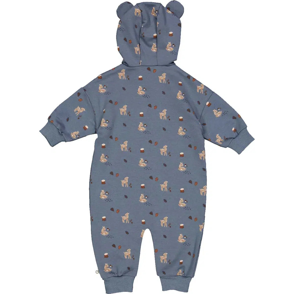 Organic Cotton Hooded Zipper Romper for Baby - Soft & Comfortable Deer Print One-Piece Outfit - Perfect for Playtime, Nursery & Photo Shoots