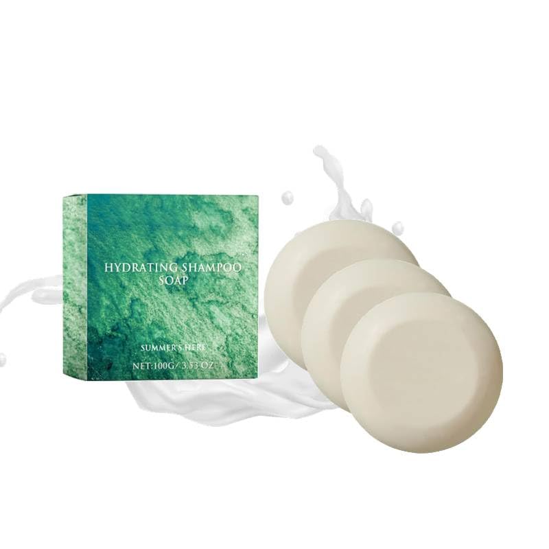 **Hydrating Shampoo Bar with Coconut Oil & Jojoba Oil – Natural Milk Shampoo Bar for Gentle Cleansing & Hair Nourishment – Enriched with Vitamin E – 3-Pack for Travel, Gym & Eco-Friendly Hair Care**