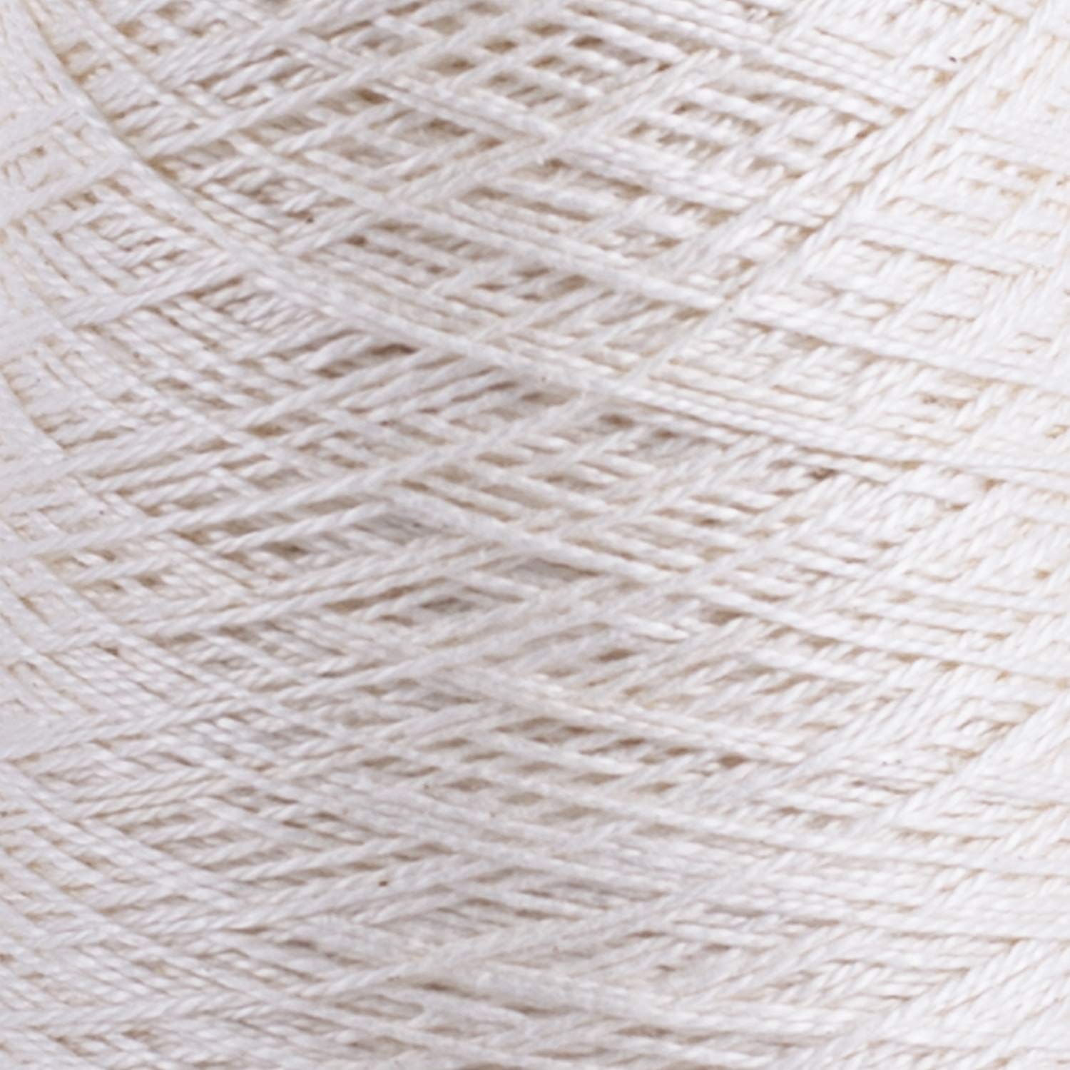 Silk City Fibers 3/2 Mercerized Cotton Yarn - Premium Ivory Thread for Knitting, Crochet & Weaving | Perfect for Scarves, Sweaters & Home Decor