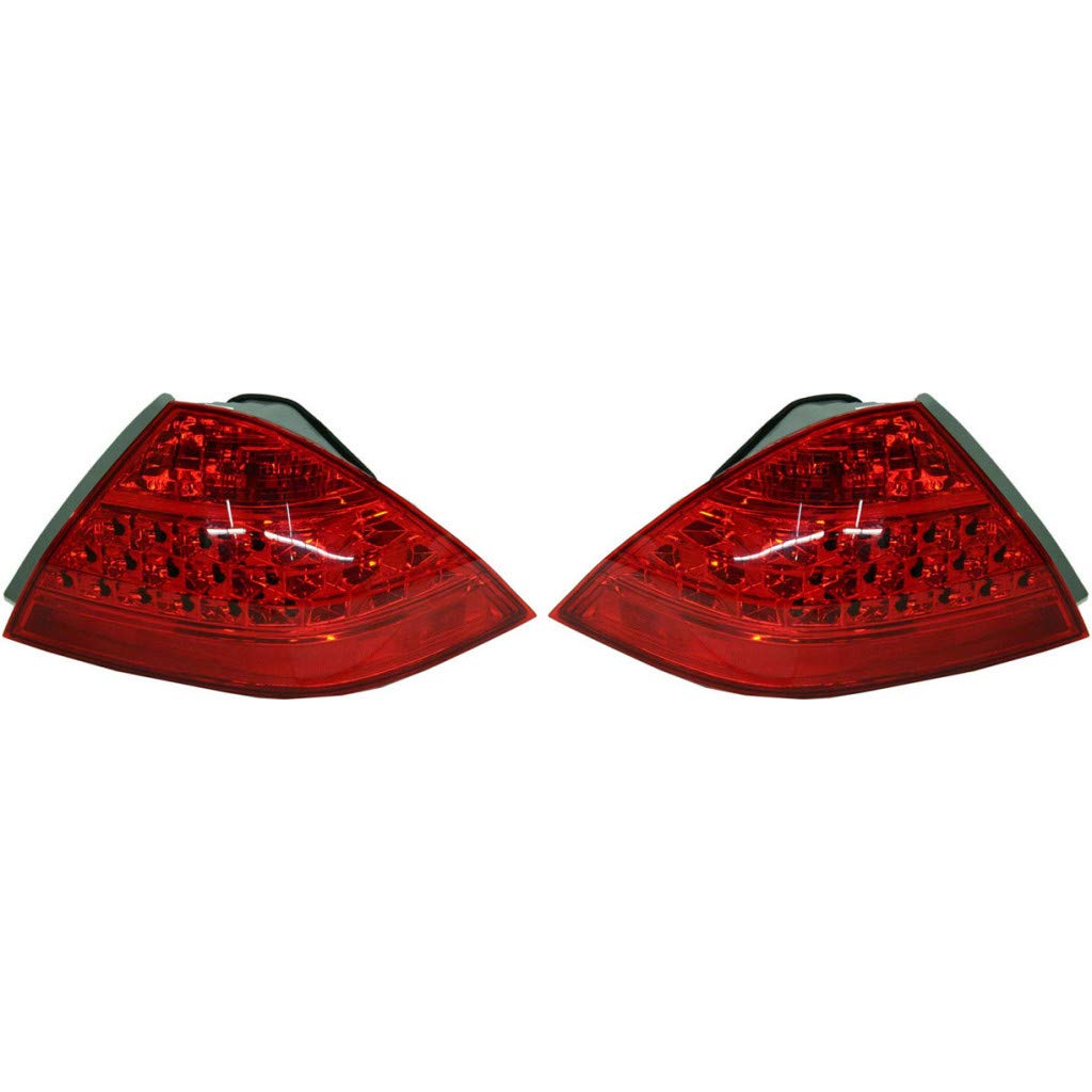 2006-2007 Honda Accord Sedan Rear Tail Lights Assembly Pair - Driver & Passenger Side (Part Numbers HO2818130 HO2819130 33551-SDA-A32 33501-SDA-A32) | Perfect for Replacement, Car Restoration & Nighttime Safety Enhancement