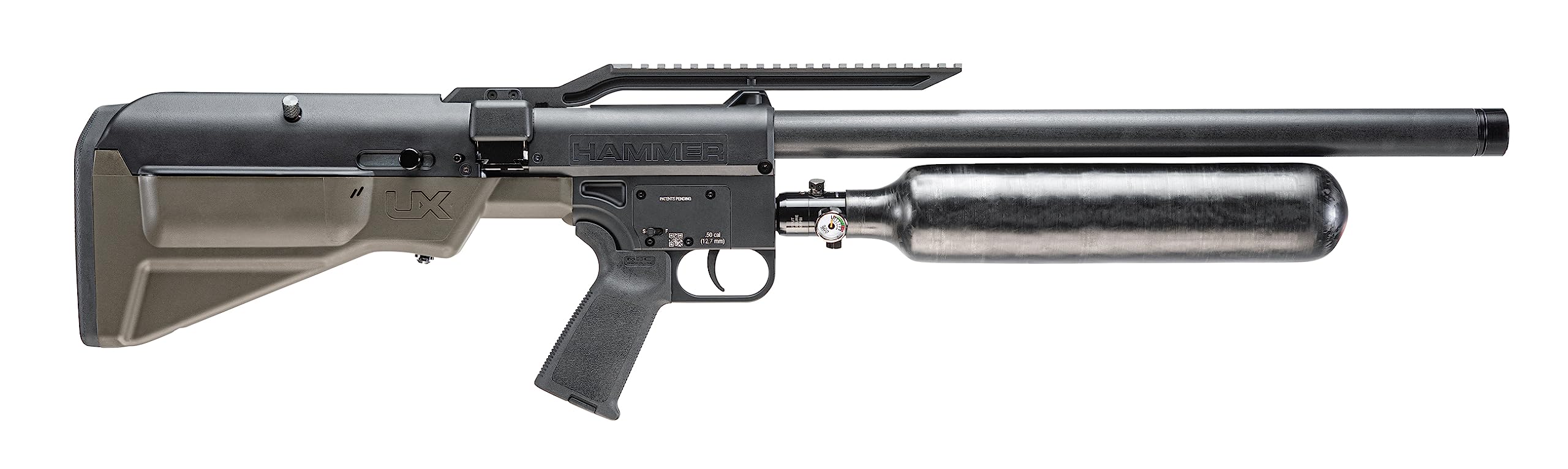 Umarex Hammer Carbine .50 Caliber PCP Pellet Gun - High Power Air Rifle for Hunting & Target Shooting | Perfect for Outdoor Adventures & Survival Training