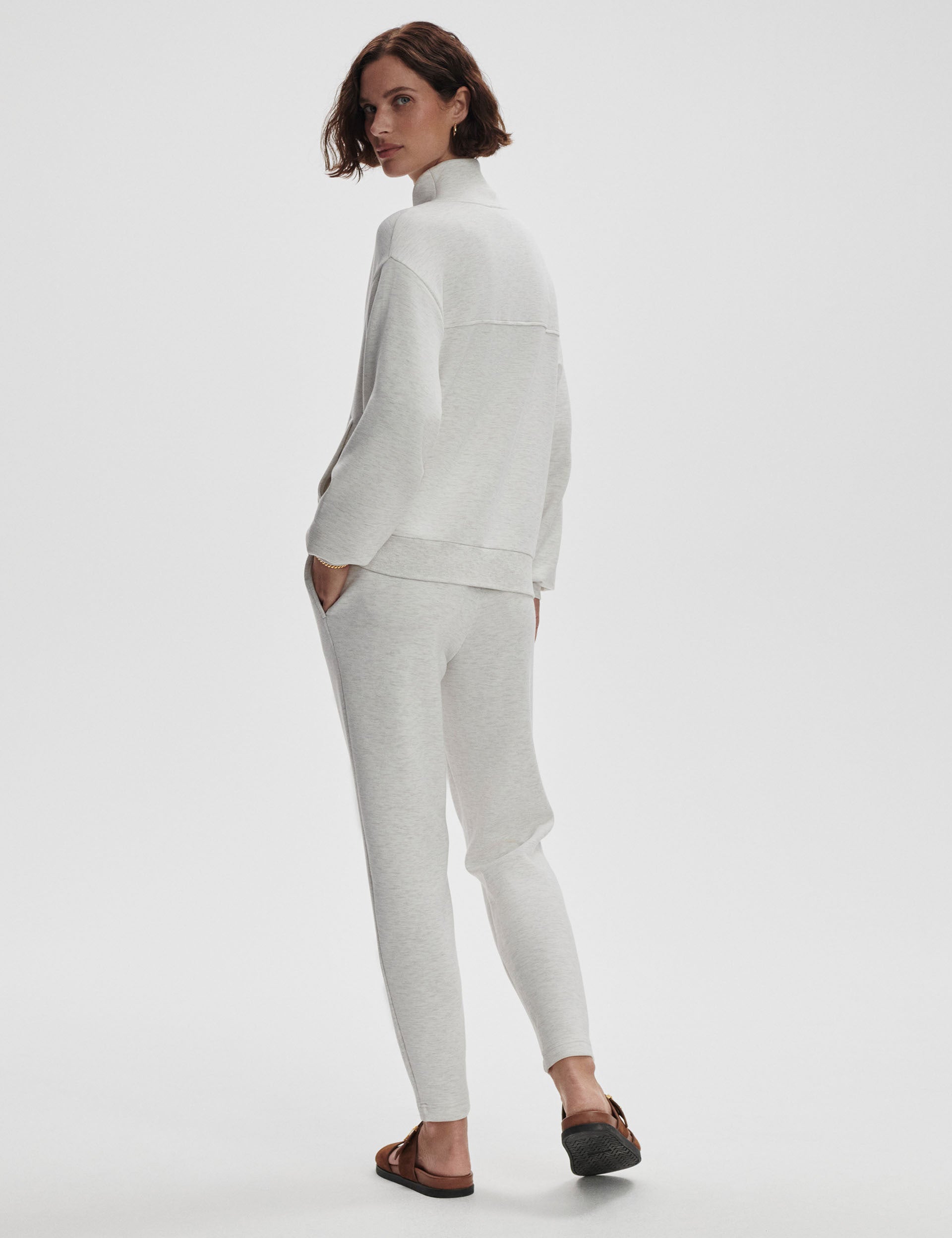 Celeste Button Through Sweater Ivory Marl - Women's Casual Knit Pullover for Fall & Winter | Perfect for Office, Dates & Cozy Evenings