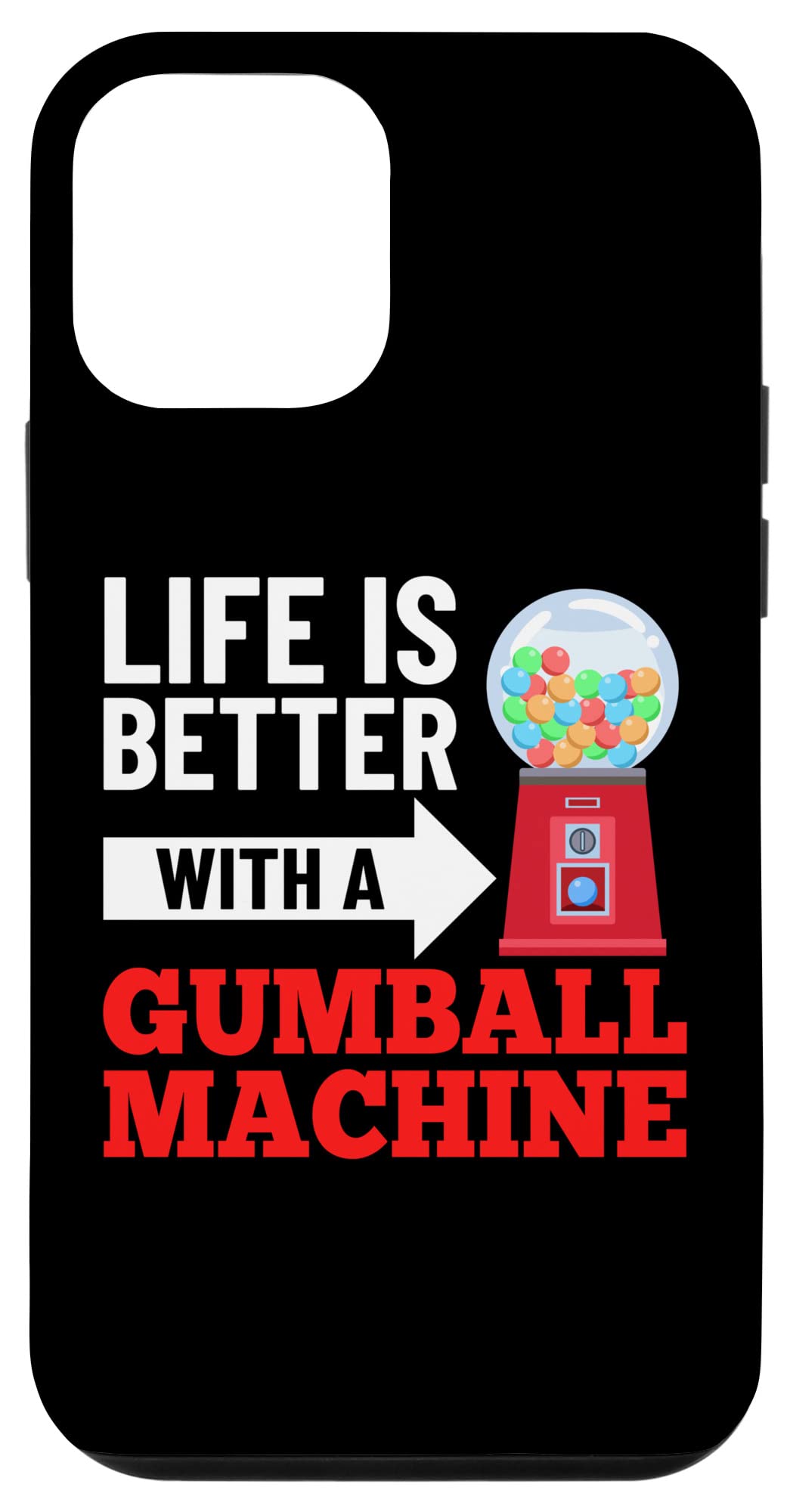 iPhone 12 Mini Gumball Machine Bubble Gum Case - Cute Chewing Gum Themed Protective Cover for Girls & Teens - Perfect for School, Parties & Fun Outings
