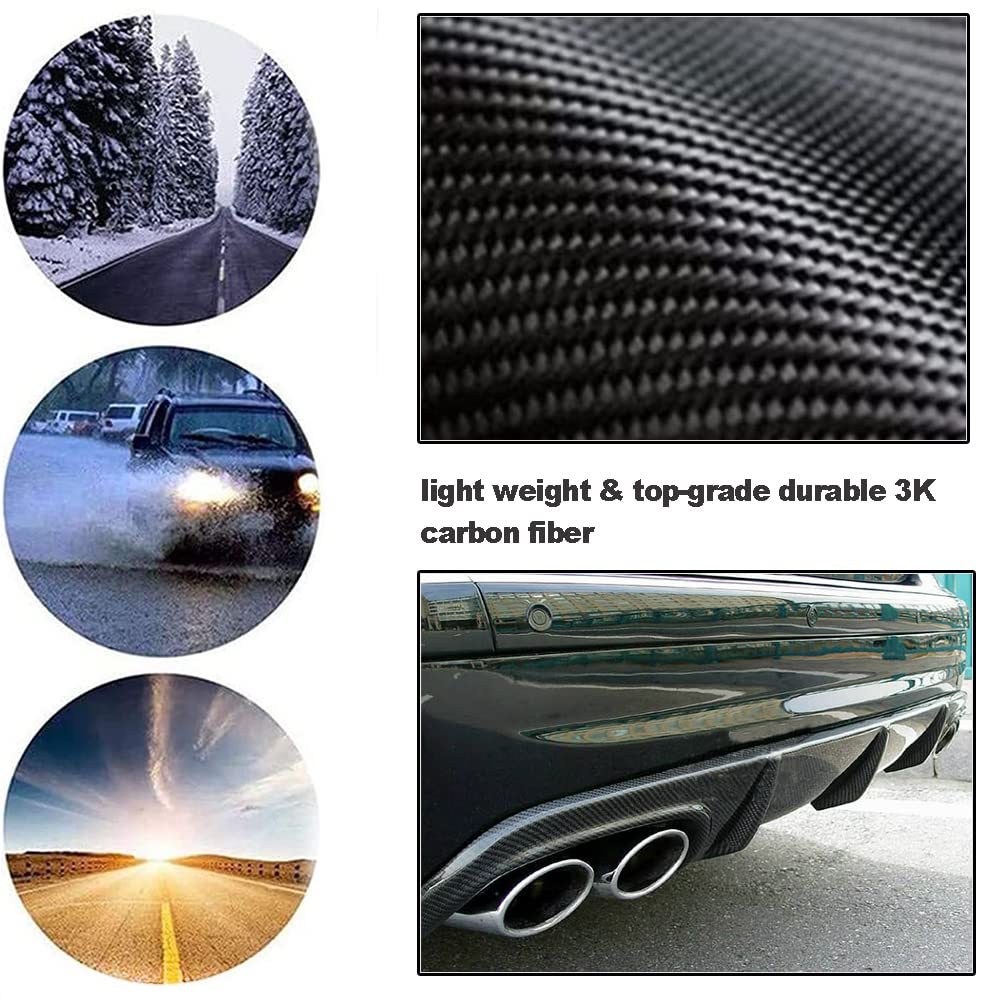 Carbon Fiber Rear Diffuser for Mercedes Benz E-Class W211 E55 AMG (2002-2006) - Custom Body Kit Bumper Cover Protector - High Gloss Black - Enhances Aerodynamics & Sporty Look for Street Racing & Car Shows