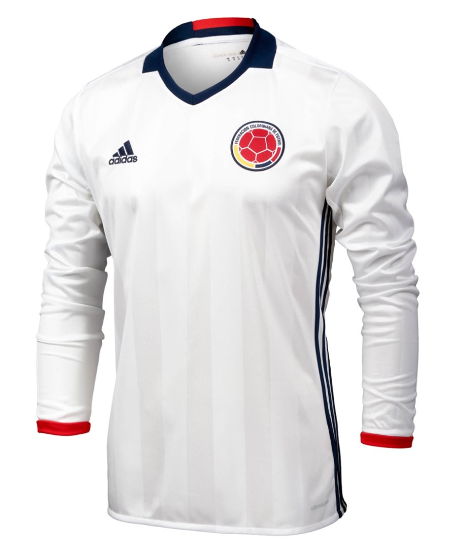 Colombia National Team Home Soccer Jersey Long Sleeve - Copa America 2019 Official Replica - Perfect for Fans, Matches & Collectors