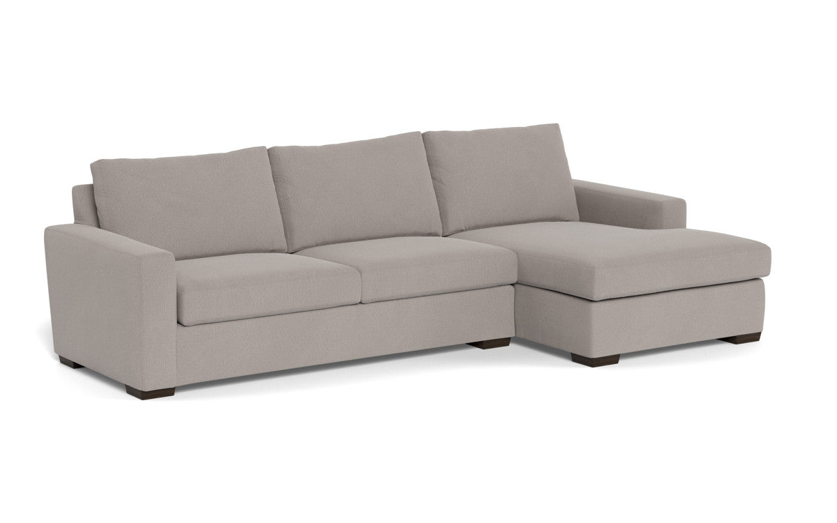 Modern Mesa 123 Right Chaise Sectional Sofa - Comfortable L-Shaped Couch for Living Room, Family Room & Lounge Areas