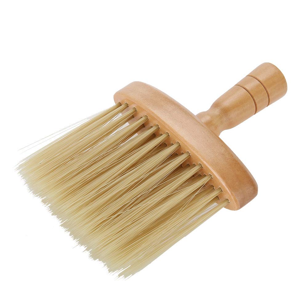 Wooden Hair Cleaning Brush with Anti-Slip Groove - Gentle Dusting Brush for Salon & Home Use - Perfect for Styling, Detangling & Quick Cleanup