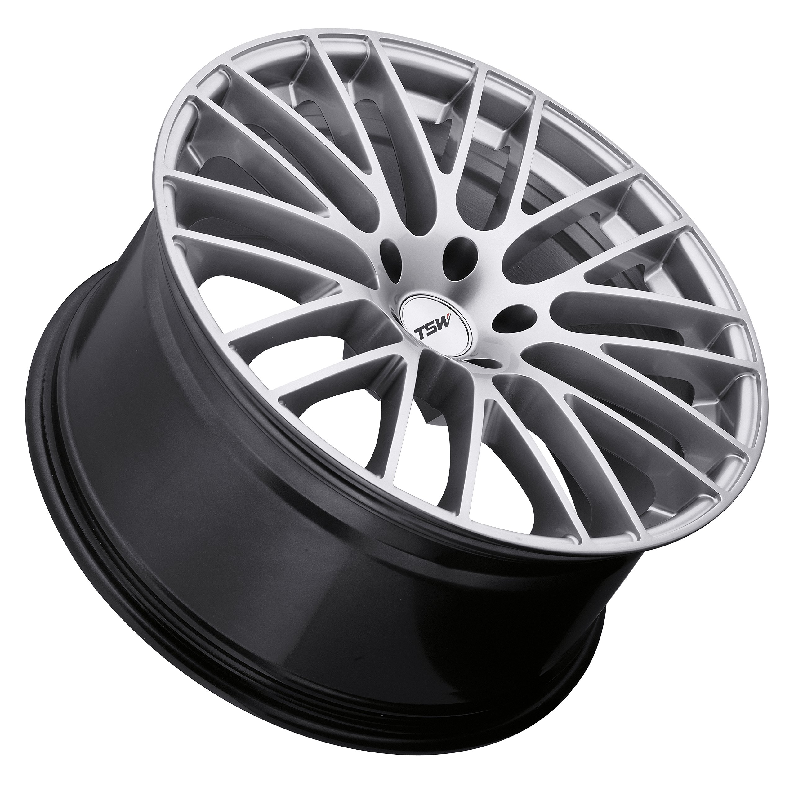TSW MAX Silver Alloy Wheel 19x9 Inches 5x114.3mm Bolt Pattern +30mm Offset - Painted Finish for Enhanced Style & Performance - Perfect for Honda, Nissan, Toyota, and Other Import Cars
