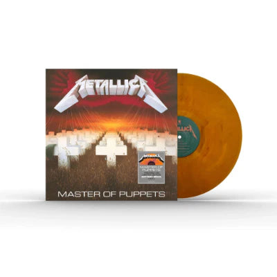 Metallica Master of Puppets Limited Edition Brick Red Vinyl LP Record - Collectible Music Album for Rock Fans, Home Decor & Audiophile Listening Experience