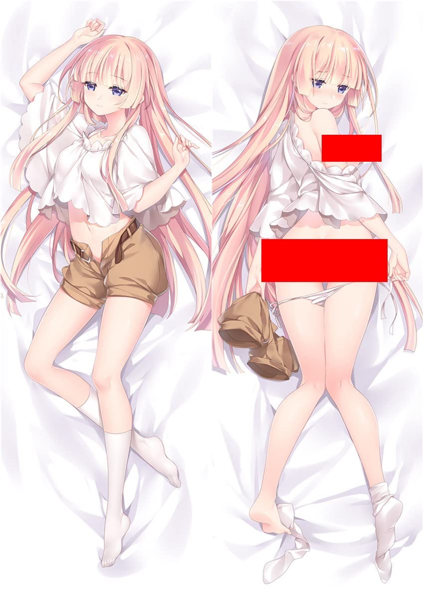 Anime Dakimakura Pillow Case - 150x50cm Peach Skin/2WAY, Double-Sided Print with Girly Air Force Gripen & Anime Game Characters, Perfect for Otaku & Anime Fans - Great for Bedroom Decor, Gaming Rooms, and Cosplay Enthusiasts
