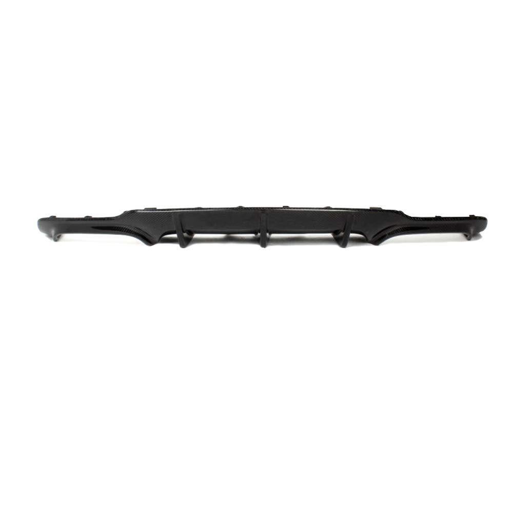IKON MOTORSPORTS Rear Diffuser for 2012-2015 Mercedes-Benz C Class W204 C63 - Matte Carbon Fiber & FRP C63 Style Rear Bumper Lip Spoiler | Enhances Aerodynamics & Sporty Look for Street or Track Racing