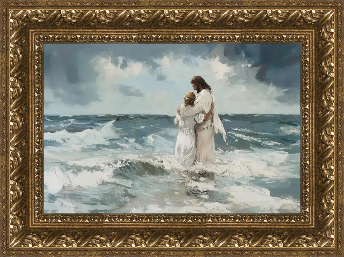 Be Still By Gabriel Heaton - Inspirational Christian Wall Art for Home & Office Decor - Perfect for Living Room, Bedroom, or Gift