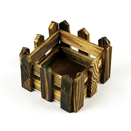 Multi-Style Wooden Flower Plant Fence Picket Storage Holder Rack - Garden Flower Stand for Home Decor (Color 2) - Perfect for Indoor/Outdoor Garden Organization & Decoration