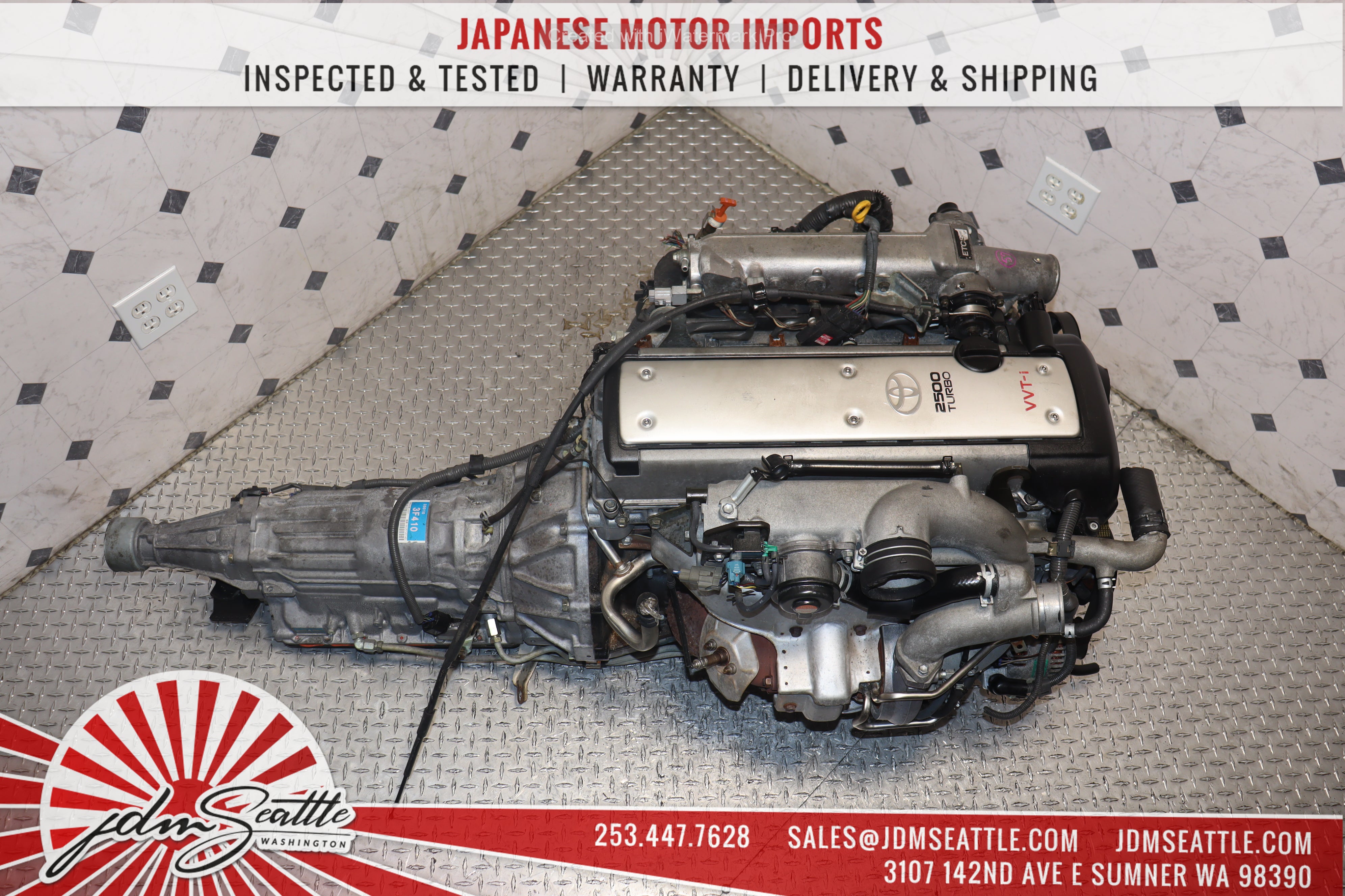 JDM 1JZ-GTE VVTi Turbo Engine & Automatic Transmission Kit - Compatible with Lexus IS300 GS300, Toyota Chaser Mark II, Soarer - Perfect for 1JZ Engine Swap & Performance Upgrades - Ideal for Racing, Drifting & Car Restoration Projects