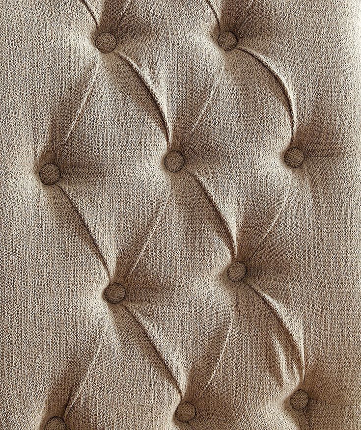 Contemporary Rustic Style Beige Fabric Upholstered Tufted Dining Chairs, Set of 2 - Perfect for Kitchen, Breakfast Nook & Farmhouse Dining Room Decor